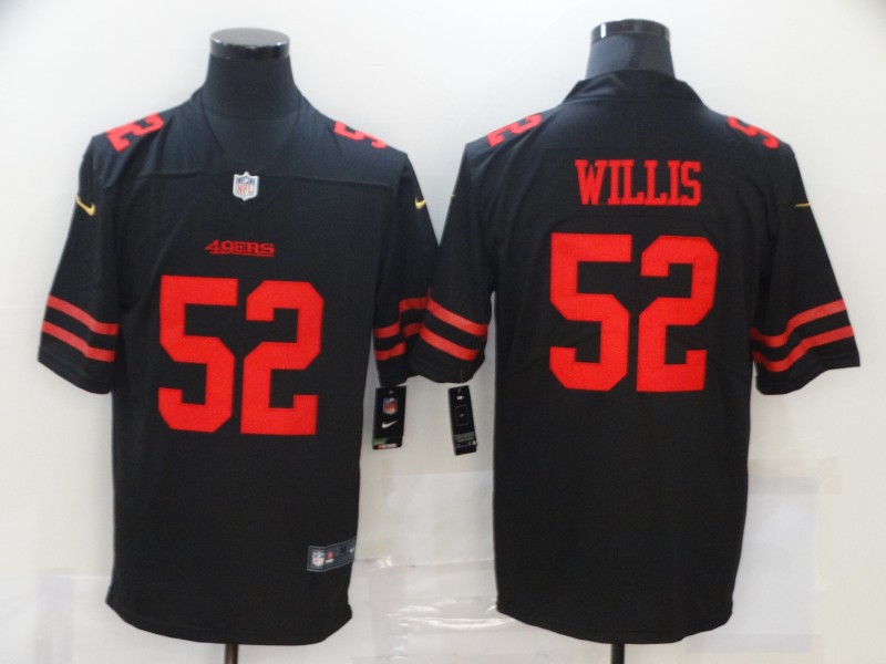Men's San Francisco 49ers #52 Patrick Willis Black Vapor Untouchable Limited Stitched NFL Jersey
